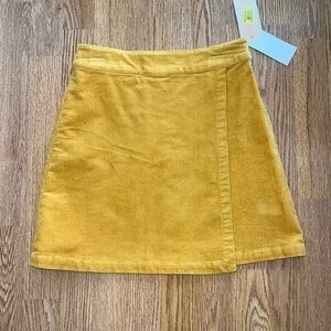 Gold Corduroy Skirt